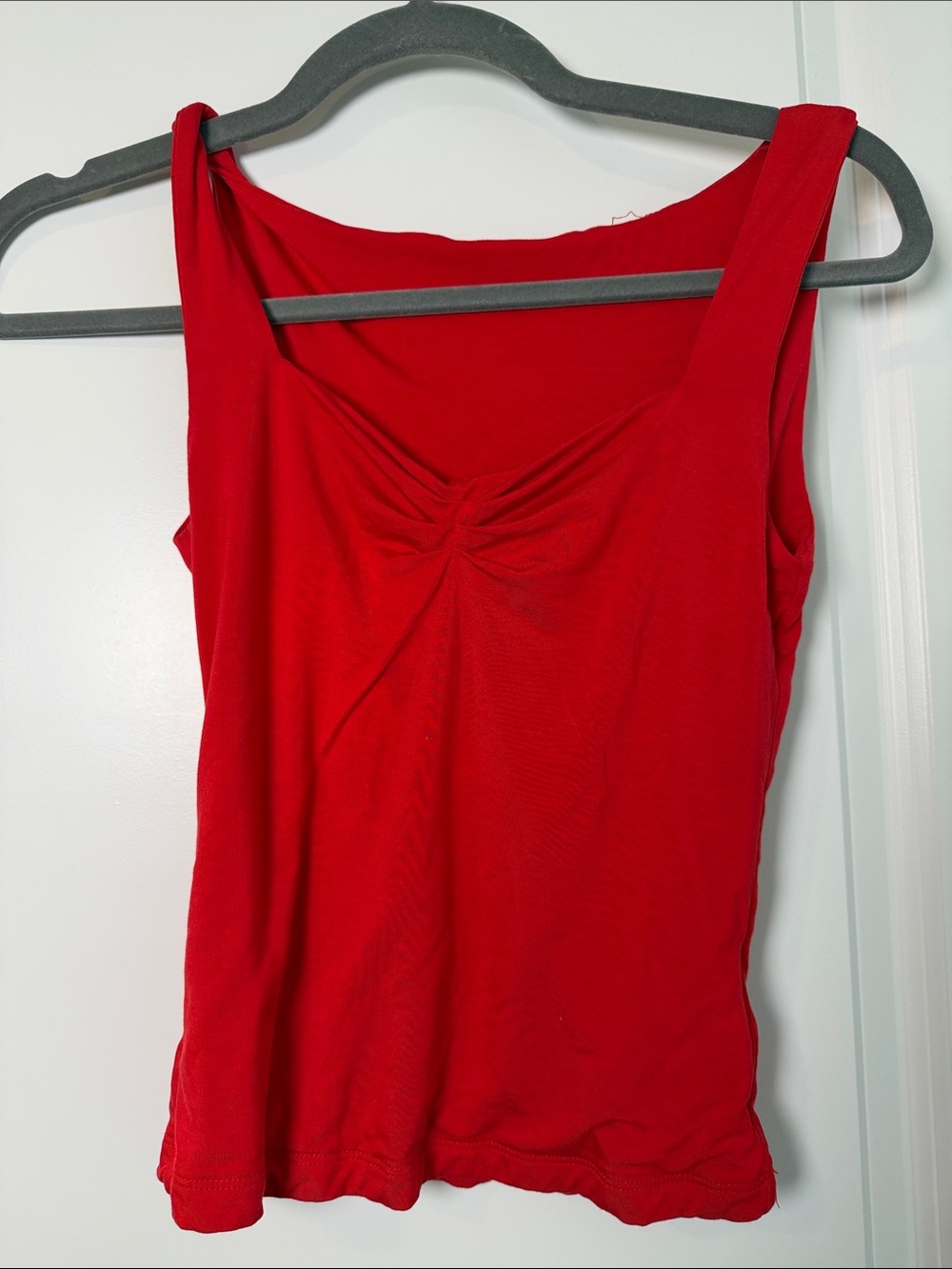 Amazon Essentials Red Twist-Front Crop Tank